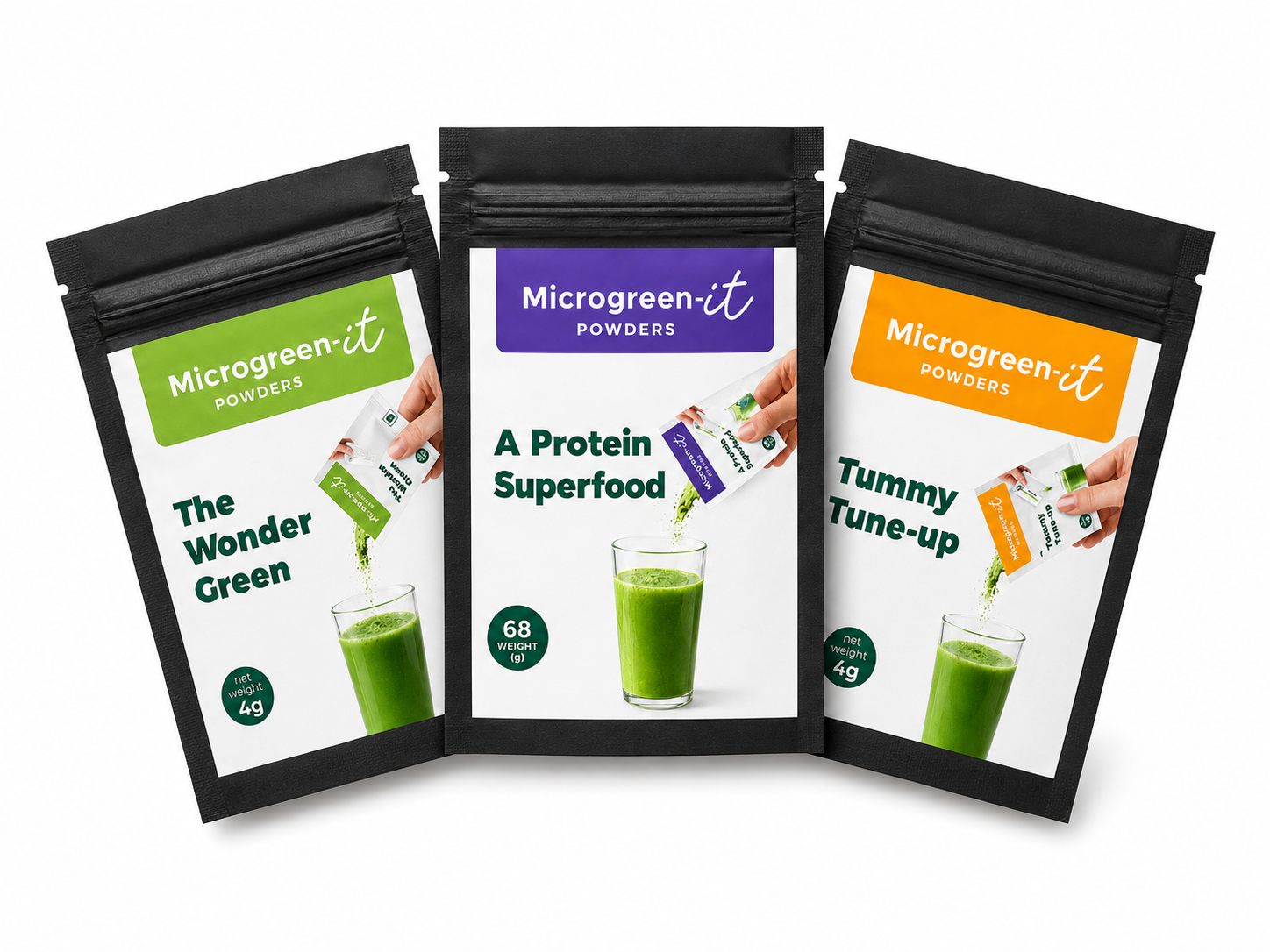 Microgreen-it individual sachets display